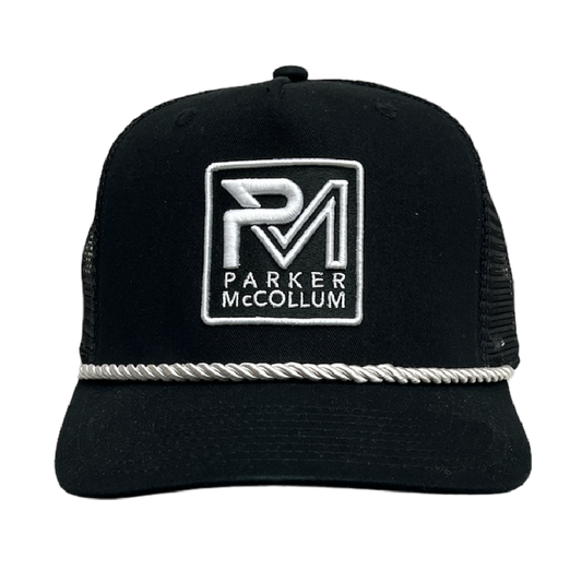 Black Rope Logo Trucker Hat