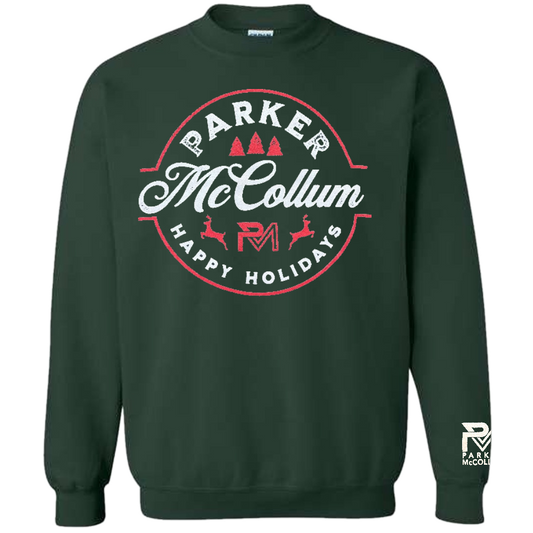 Green Happy Holidays Crewneck Sweatshirt