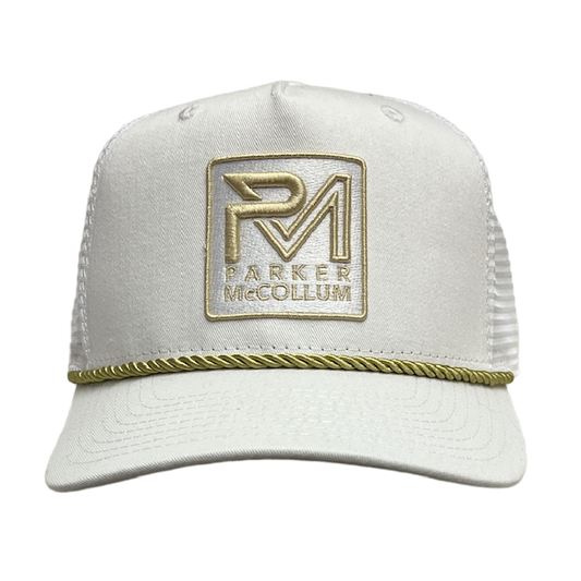 White Rope Logo Trucker Hat